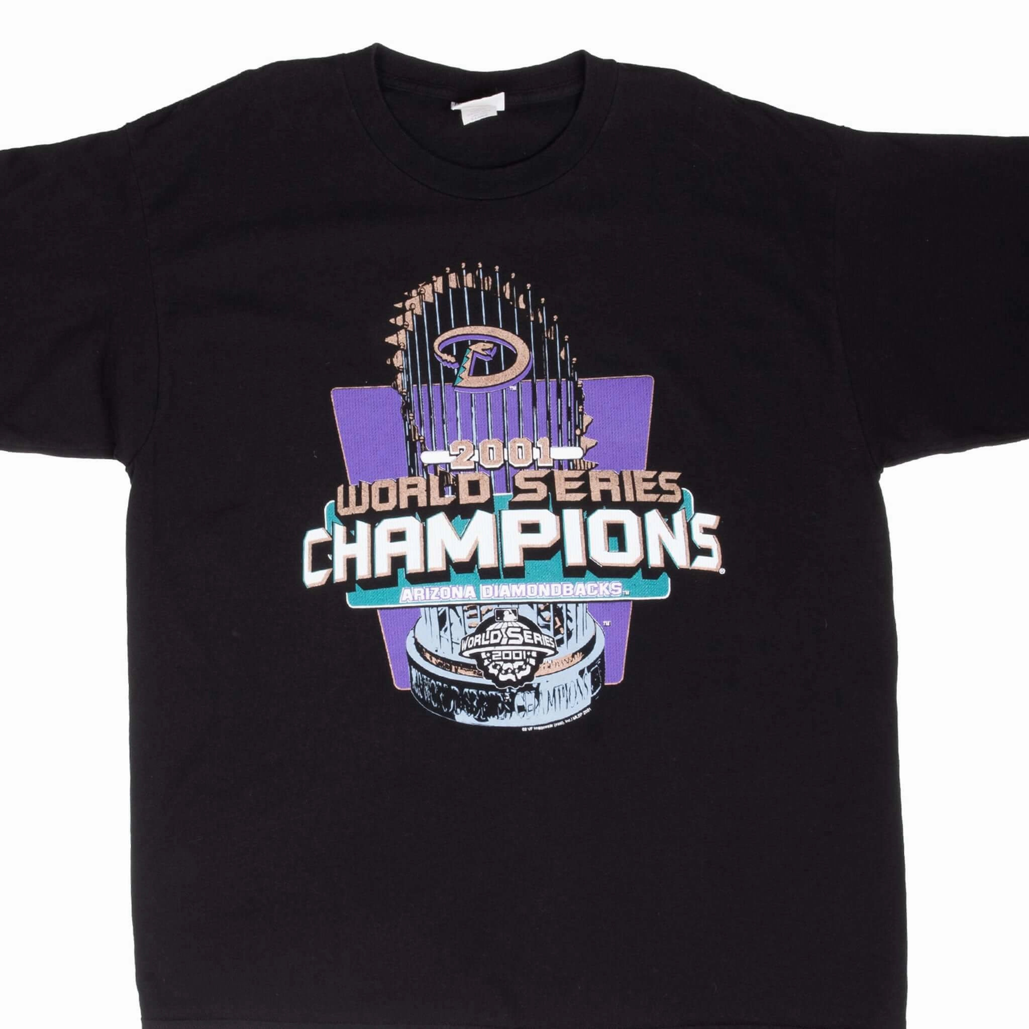 VINTAGE MLB ARIZONA DIAMONDBACKS WORLD SERIES 2001 TEE SHIRT XL