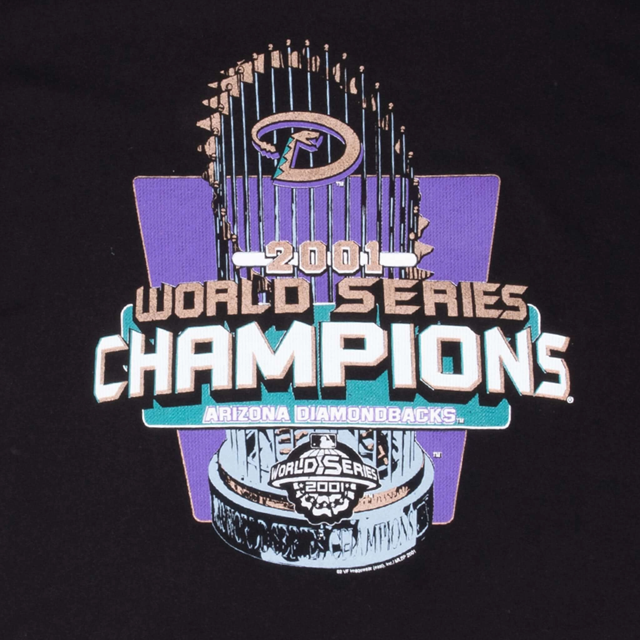 VINTAGE MLB ARIZONA DIAMONDBACKS WORLD SERIES 2001 TEE SHIRT XL