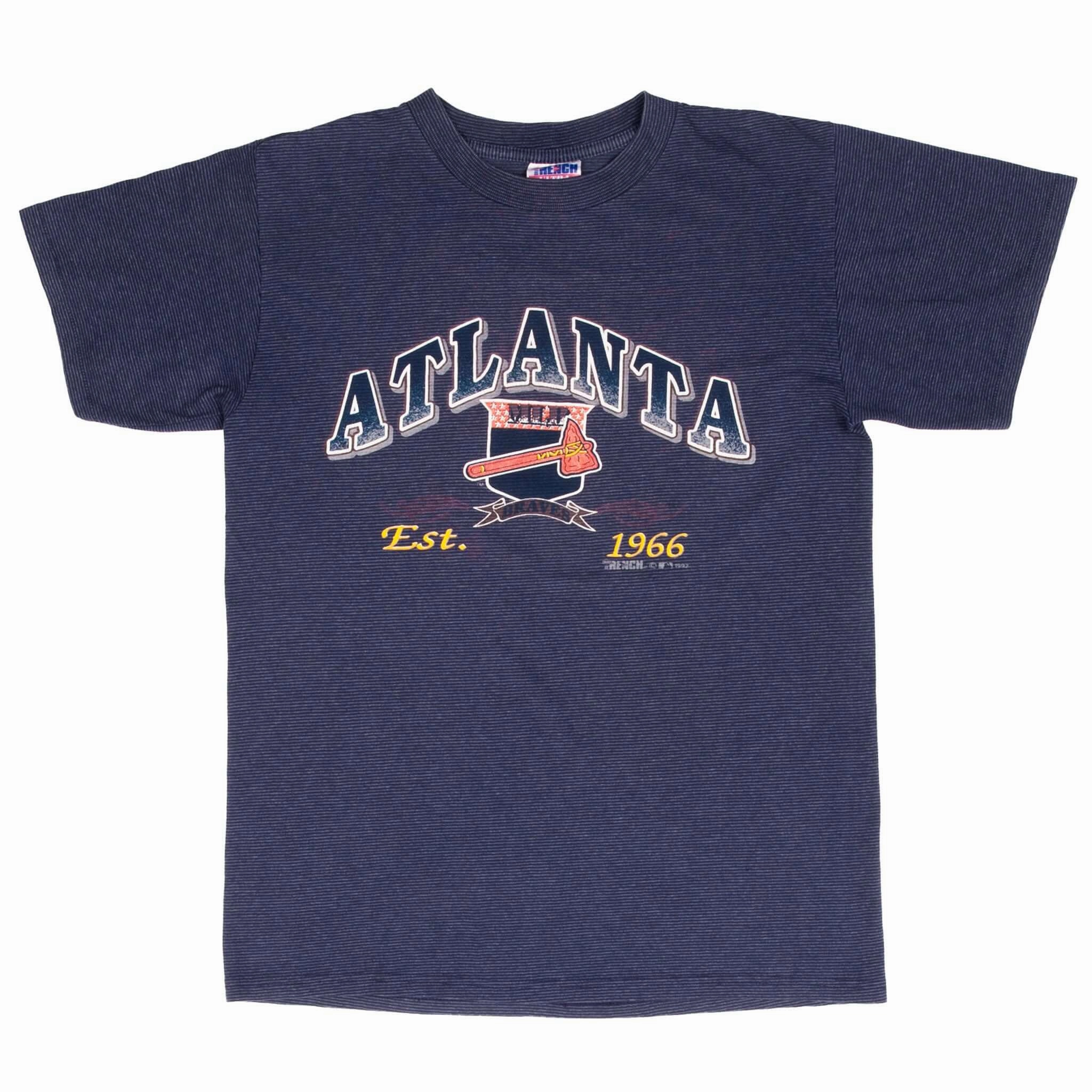 VINTAGE MLB ATLANTA BRAVES 1992 TEE SHIRT SIZE MEDIUM MADE IN USA