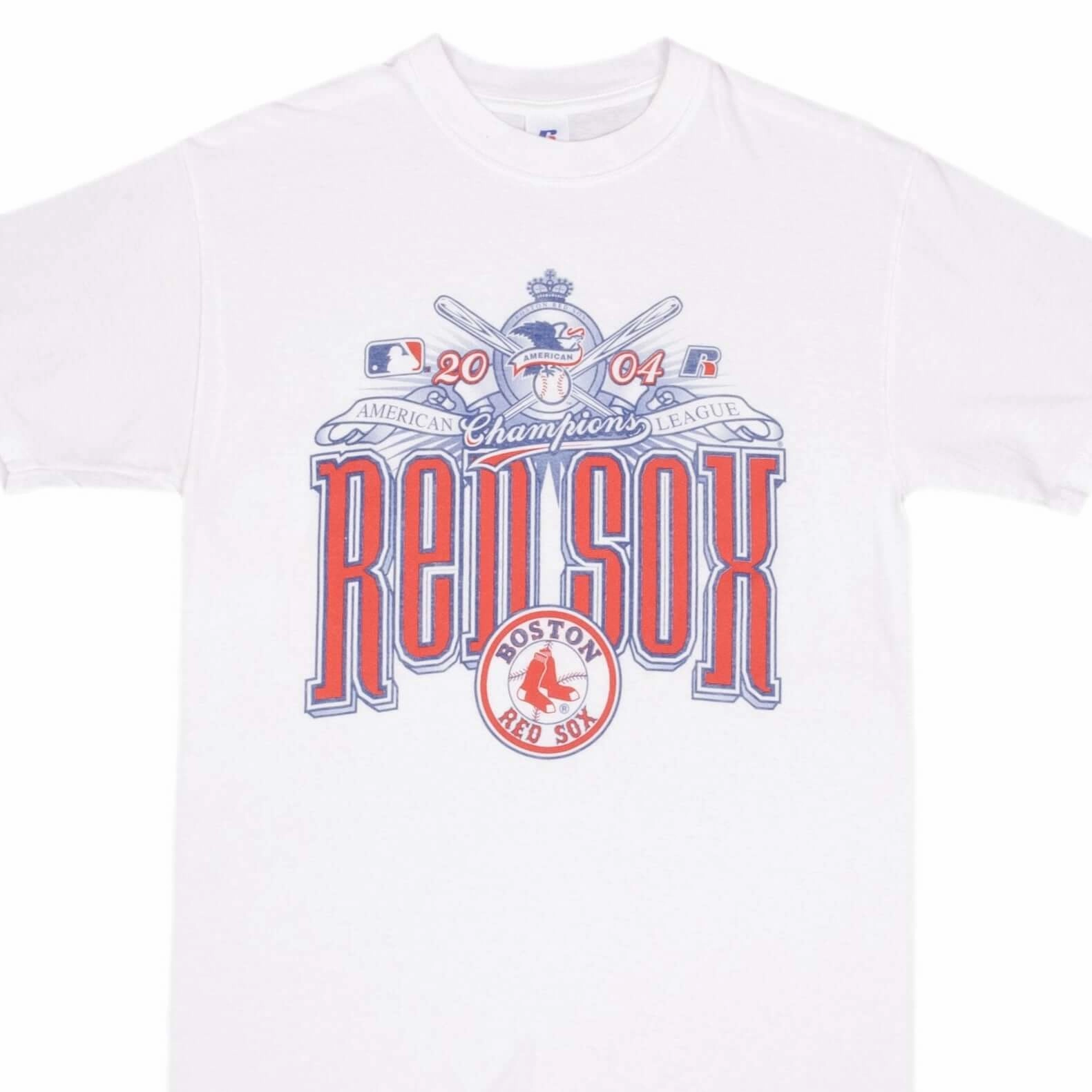 VINTAGE MLB BOSTON RED SOX CHAMPIONS 2004 TEE SHIRT SIZE MEDIUM
