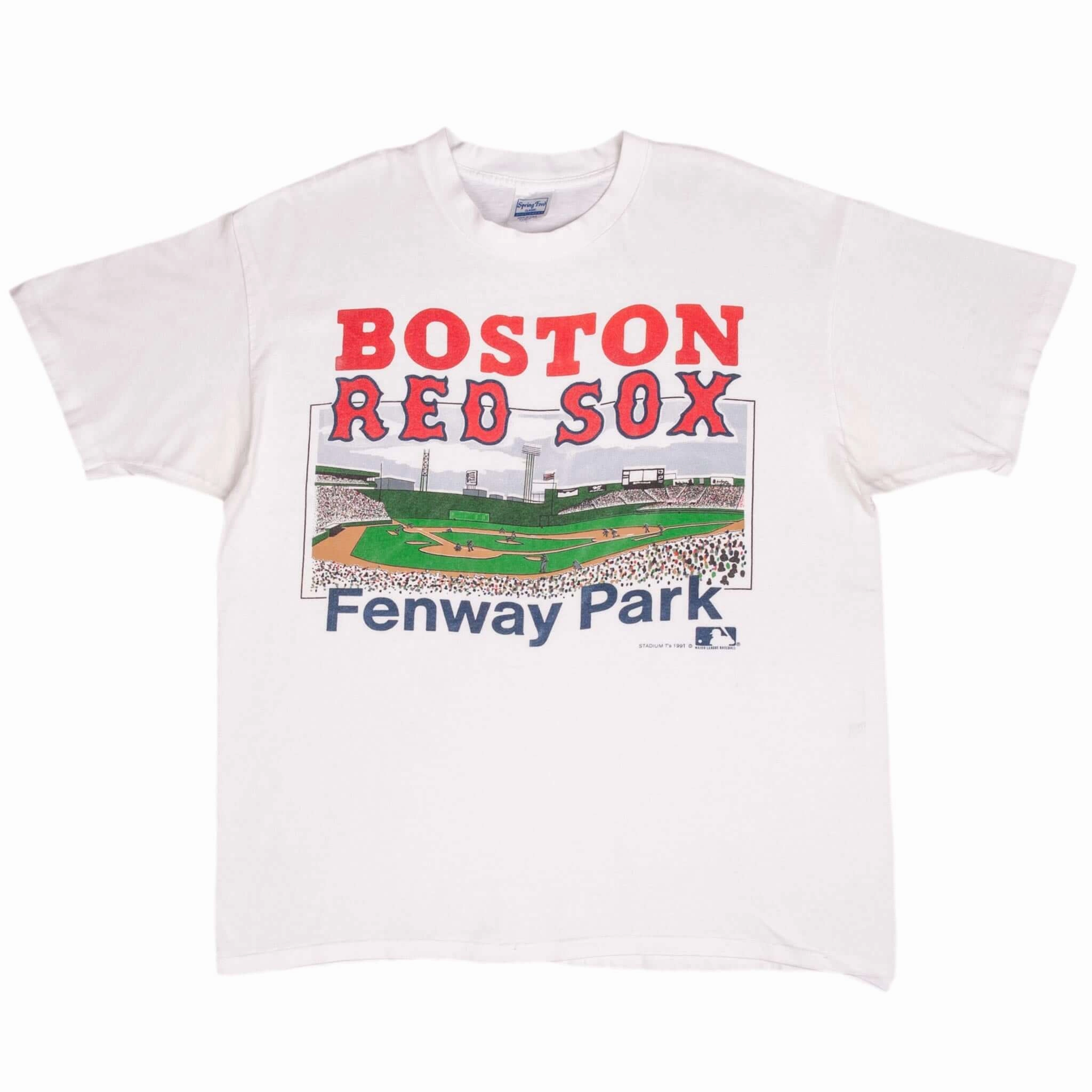 VINTAGE MLB BOSTON RED SOX FENWAY PARK 1991 TEE SHIRT SIZE XL MADE IN USA