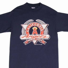 VINTAGE MLB CALIFORNIA ANGELS TEE SHIRT 1991 SIZE MEDIUM MADE IN USA