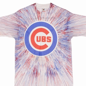 VINTAGE MLB CHICAGO CUBS 1990S TIE DYE TEE SHIRT SIZE MEDIUM