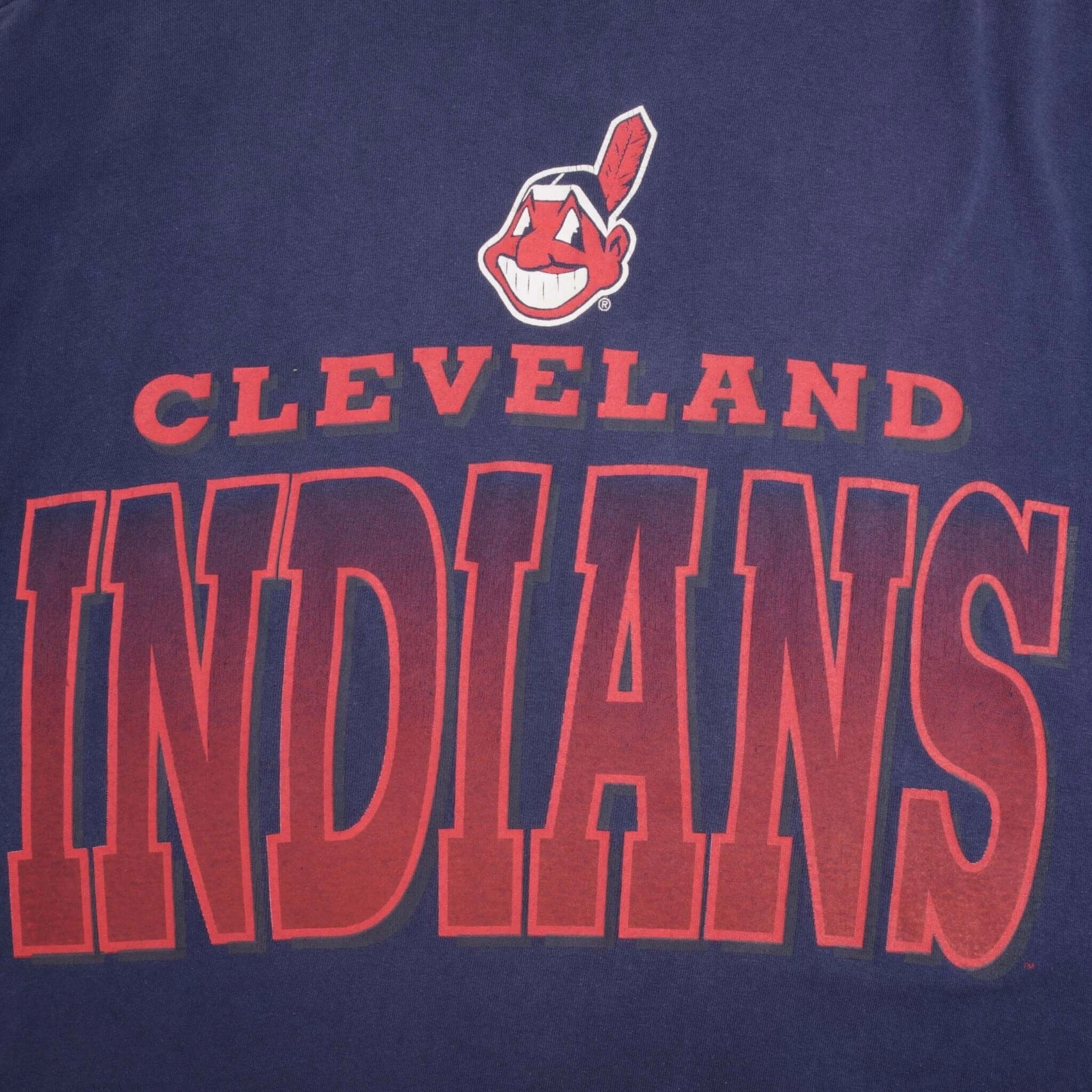 VINTAGE MLB CLEVELAND INDIANS 1994 TEE SHIRT SIZE LARGE MADE IN USA
