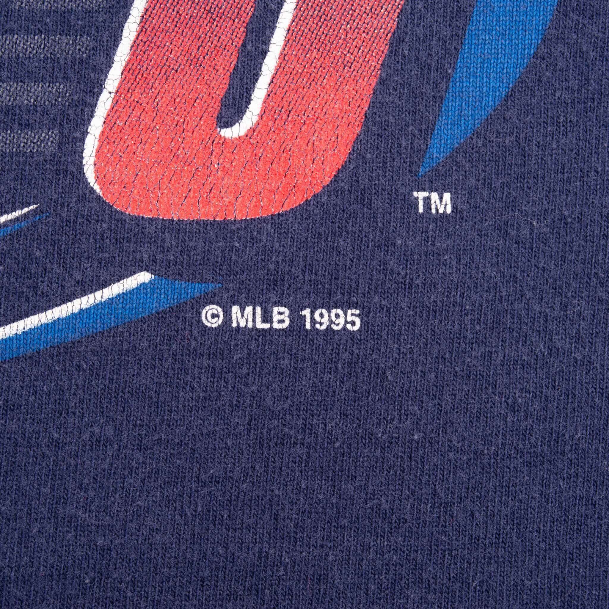 VINTAGE MLB CLEVELAND INDIANS 1995 TEE SHIRT SIZE XL