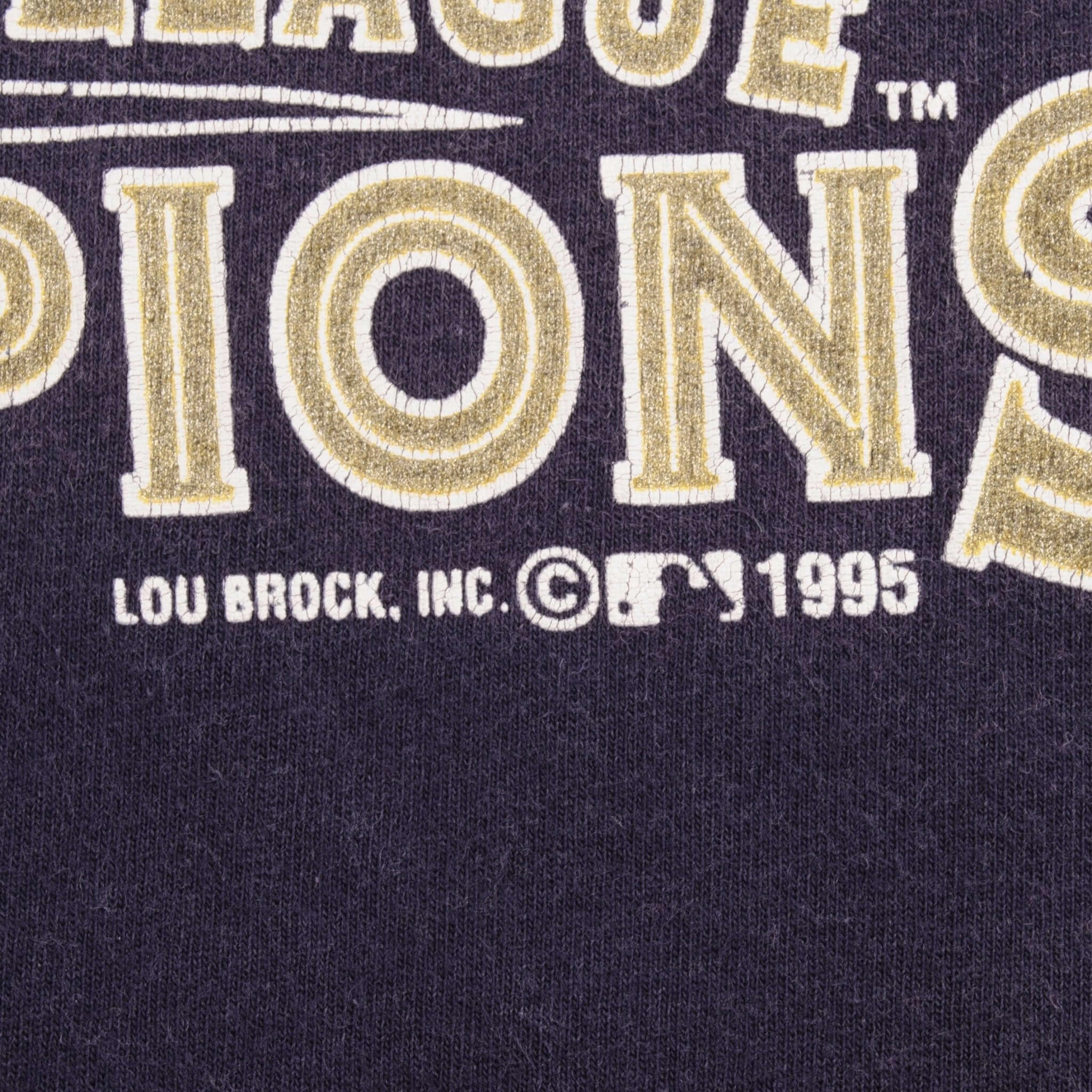 VINTAGE MLB CLEVELAND INDIANS AMERICAN LEAGUE CHAMPIONS 1995 TEE SHIRT SIZE XL