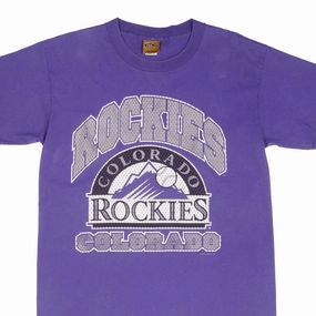 VINTAGE MLB COLORADO ROCKIES 1996 TEE SHIRT SIZE LARGE MADE IN USA