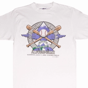 VINTAGE MLB COLORADO ROCKIES ALL STAR GAME TEE SHIRT 1998 SIZE MEDIUM