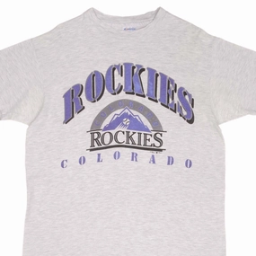 VINTAGE MLB COLORADO ROCKIES TEE SHIRT 1991 SIZE LARGE MADE IN USA