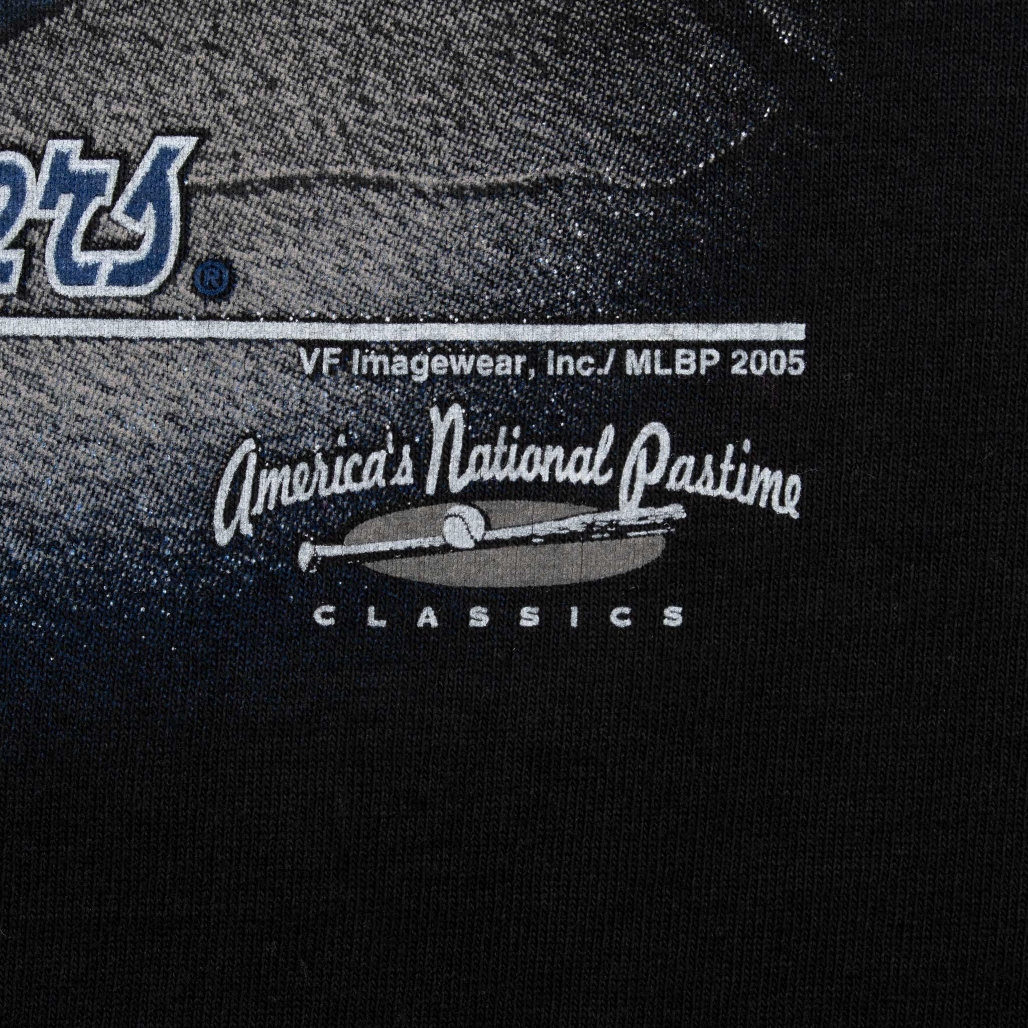 VINTAGE MLB LOS ANGELES DODGERS BLACK TEE SHIRT 2005 SIZE XL
