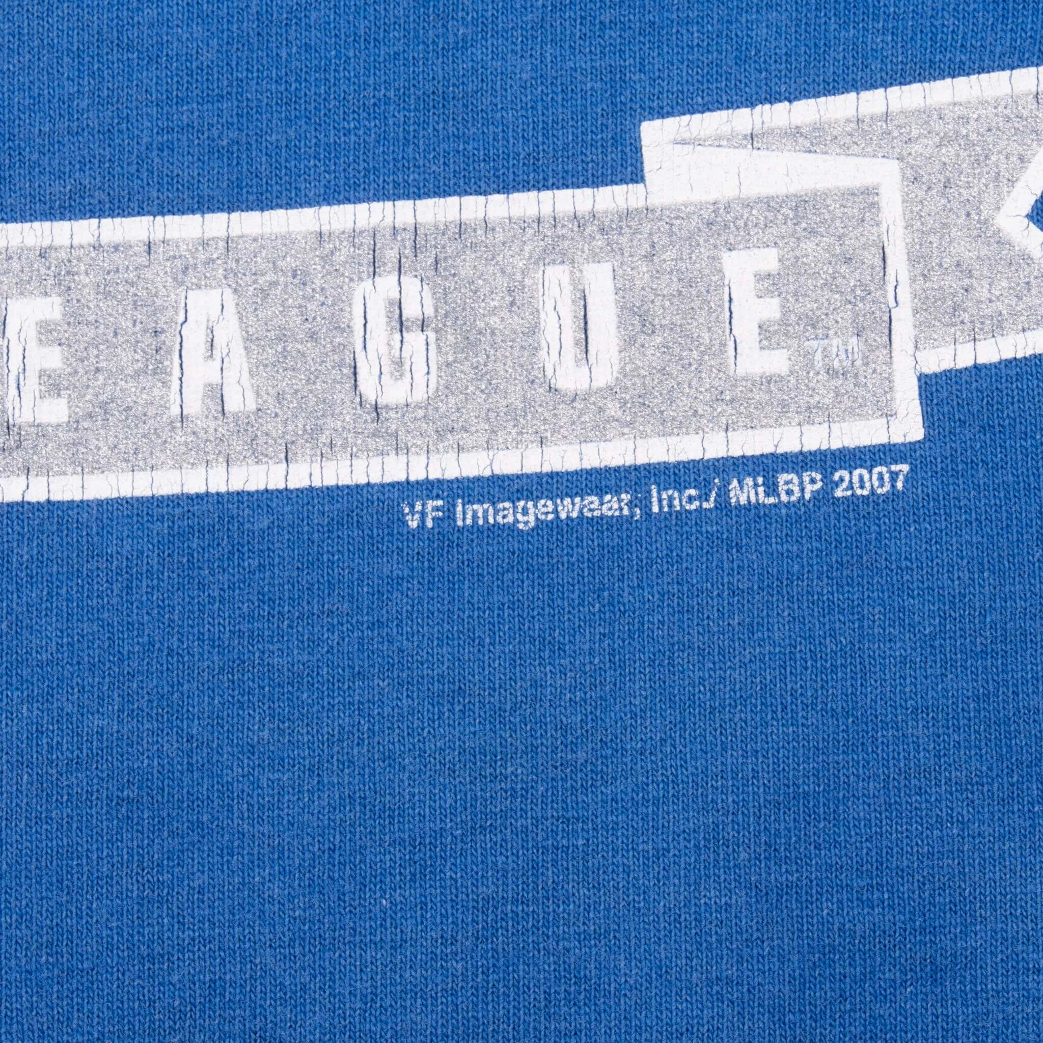 VINTAGE MLB LOS ANGELES DODGERS BLUE TEE SHIRT 2007 LARGE