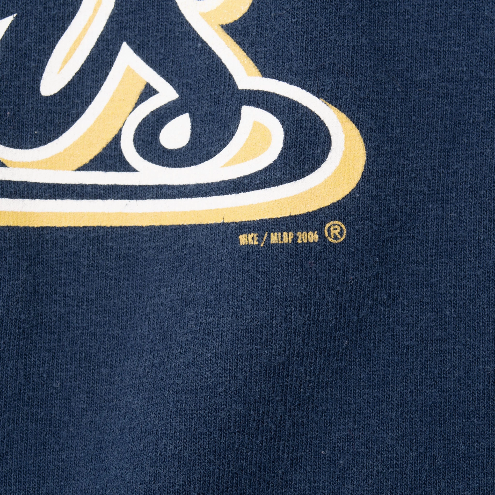 VINTAGE MLB MILWAUKEE BREWERS BLUE NIKE 2000S TEE SHIRT 2XL