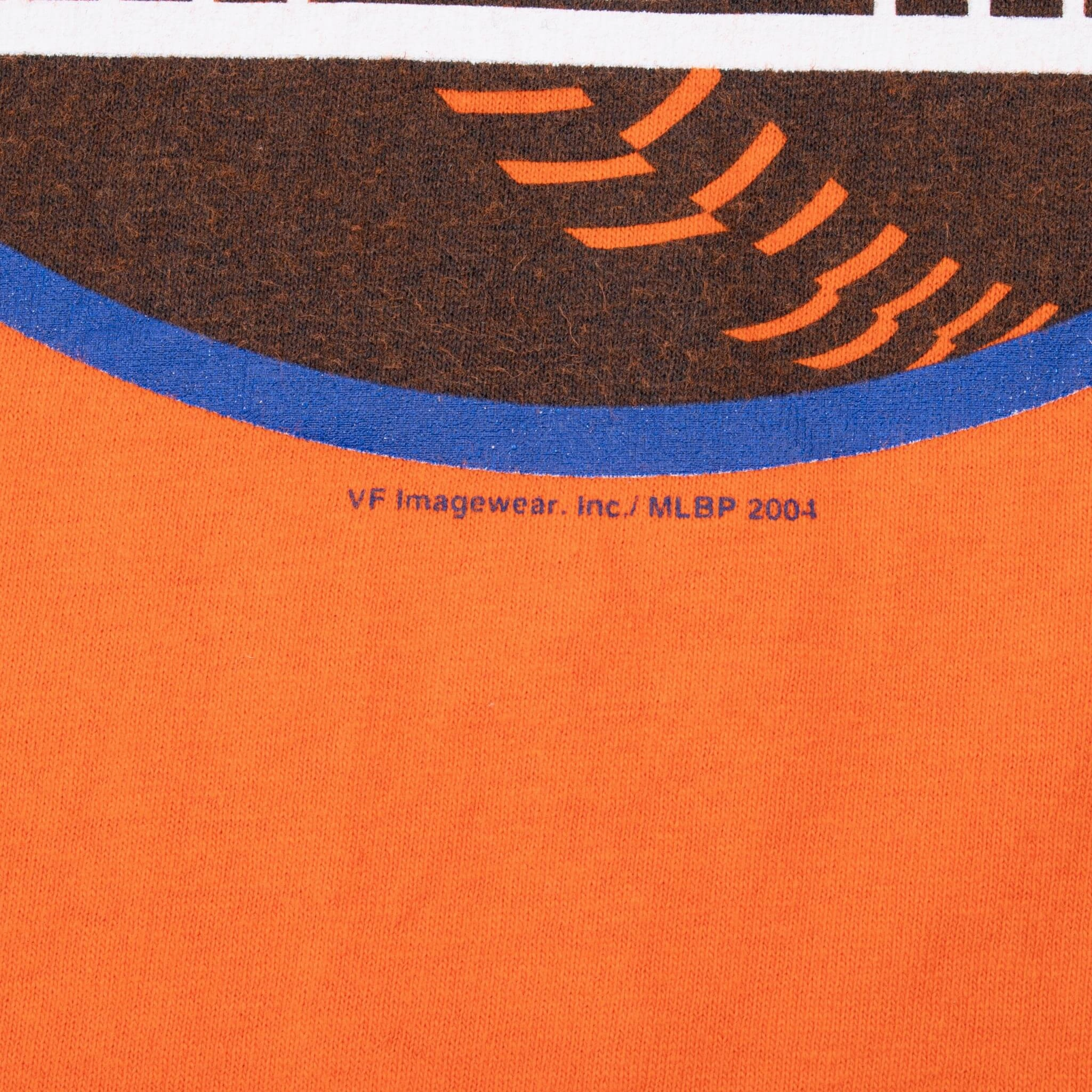 VINTAGE MLB NEW YORK METS 2004 RINGER TEE SHIRT XL