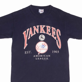 VINTAGE MLB NEW YORK YANKEES 1996 TEE SHIRT SIZE LARGE MADE IN USA