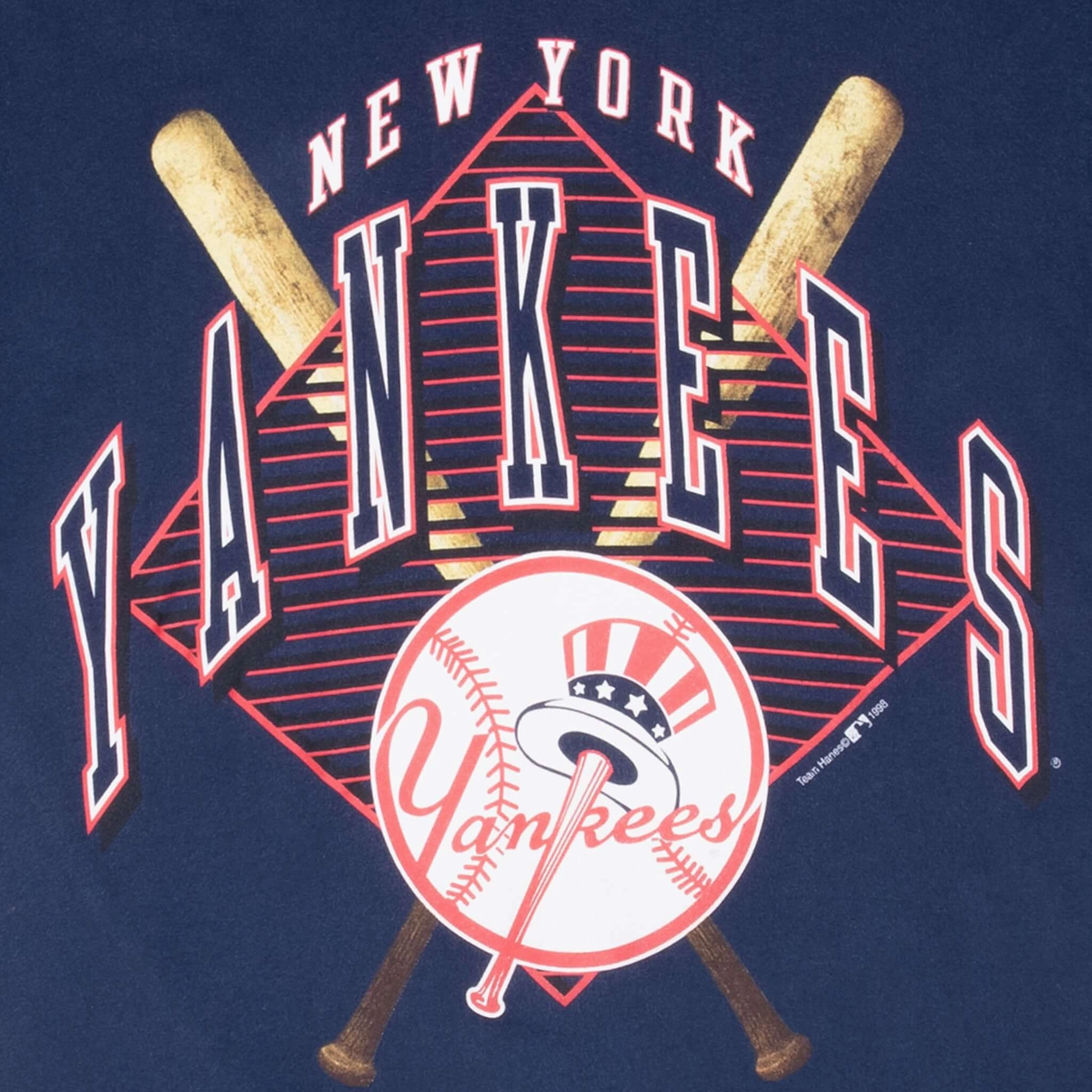 VINTAGE MLB NEW YORK YANKEES 1998 TEE SHIRT MEDIUM