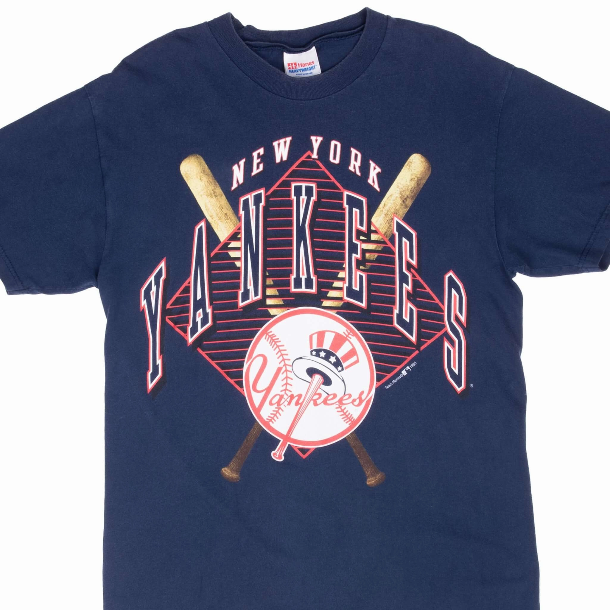 VINTAGE MLB NEW YORK YANKEES 1998 TEE SHIRT MEDIUM