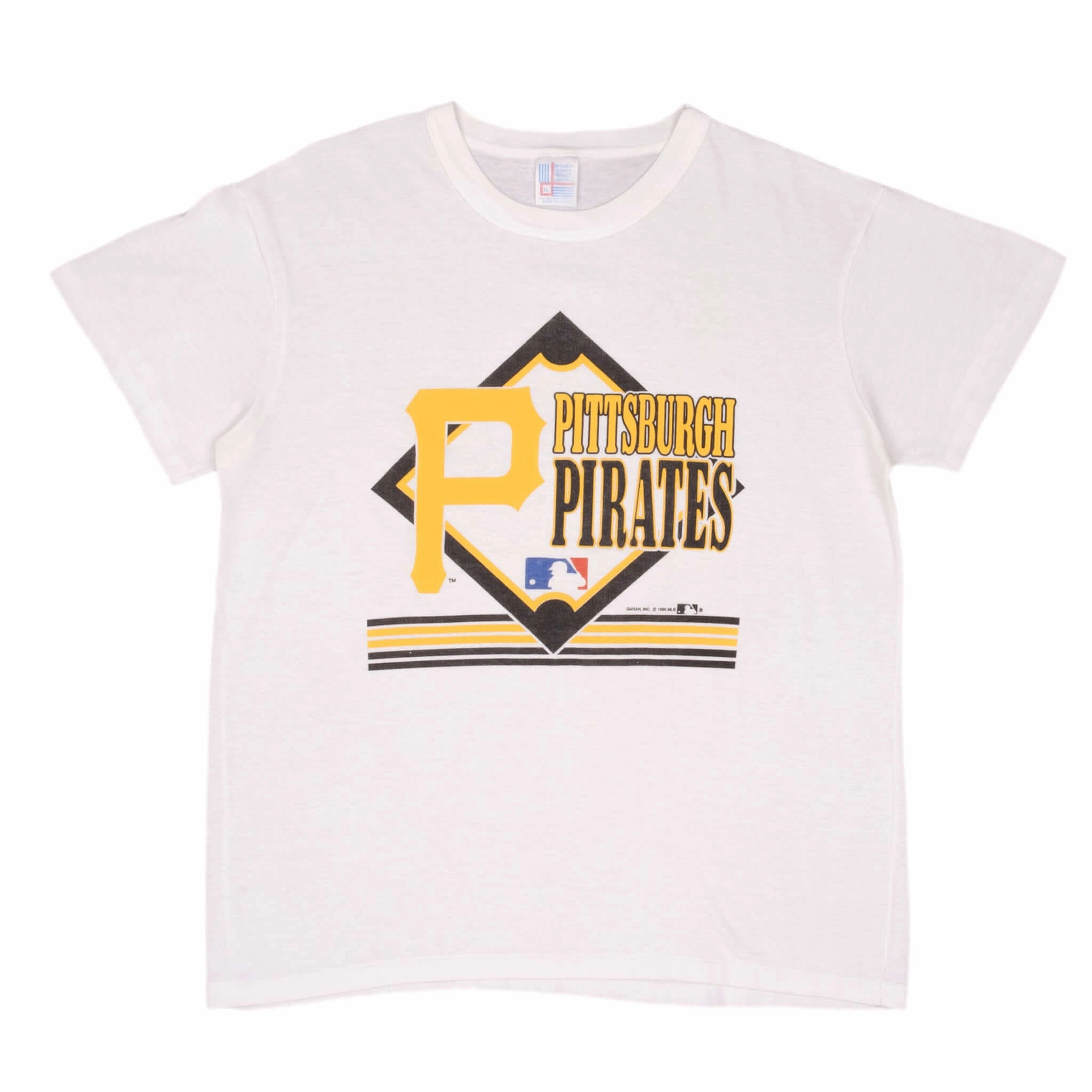 VINTAGE MLB PITTSBURGH PIRATES 1990 TEE SHIRT SIZE LARGE MADE IN USA