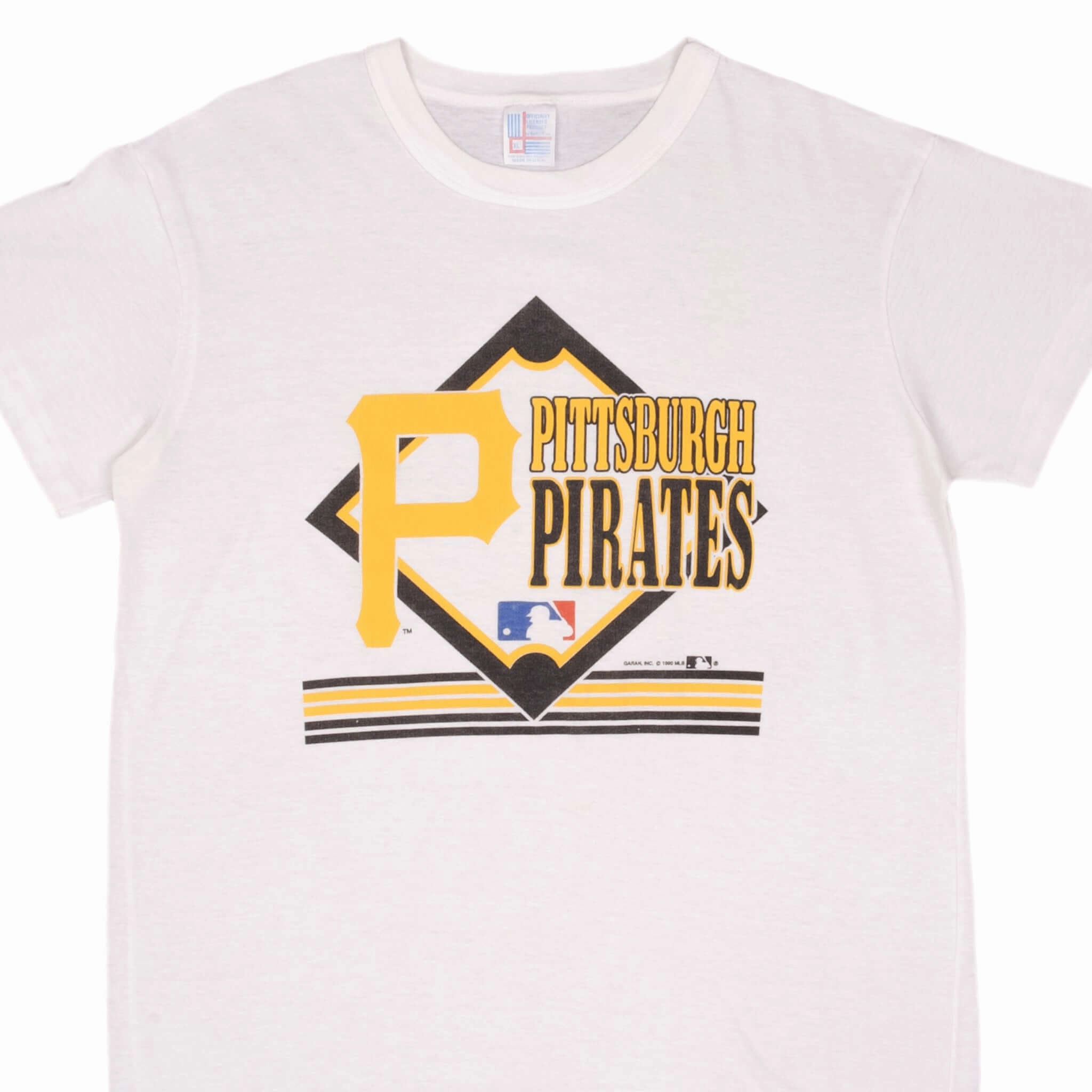 VINTAGE MLB PITTSBURGH PIRATES 1990 TEE SHIRT SIZE LARGE MADE IN USA
