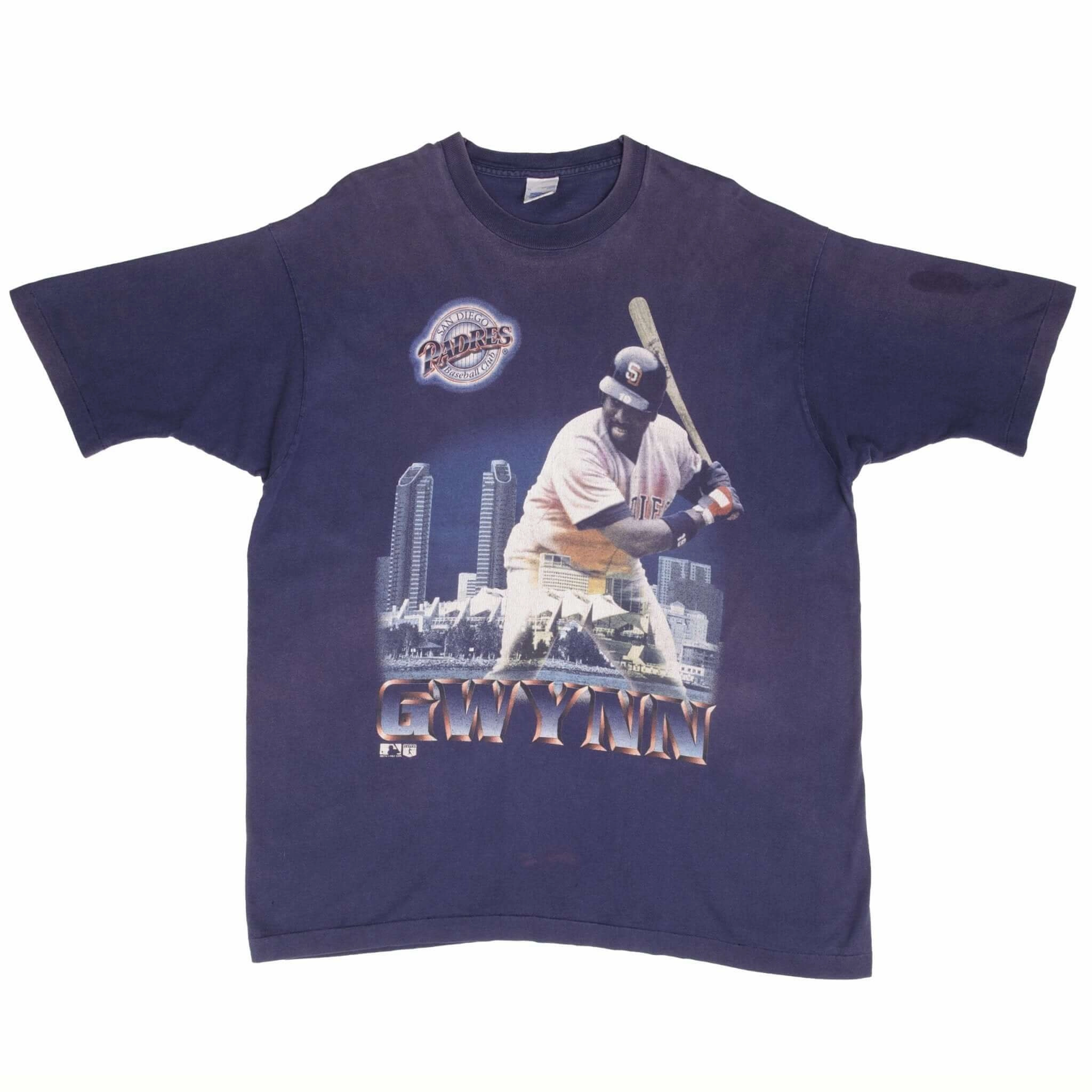 VINTAGE MLB SAN DIEGO PADRES TONY GWYNN 1995 TEE SHIRT SIZE XL MADE IN USA