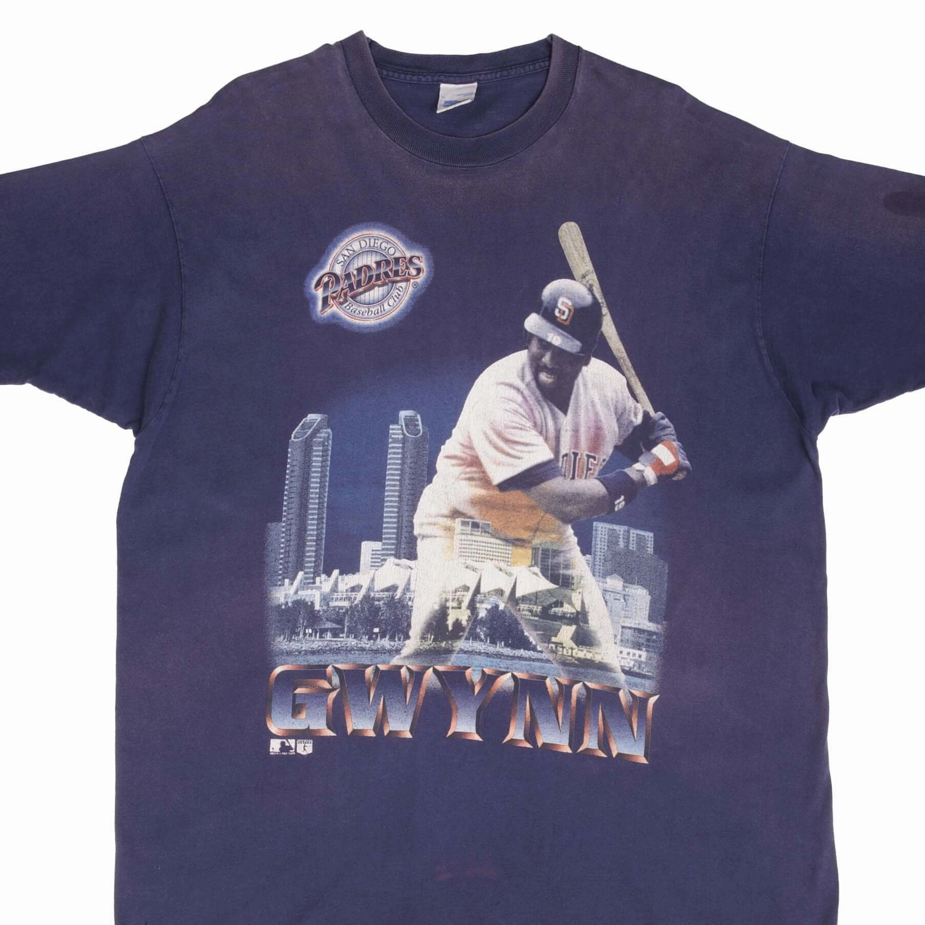 VINTAGE MLB SAN DIEGO PADRES TONY GWYNN 1995 TEE SHIRT SIZE XL MADE IN USA