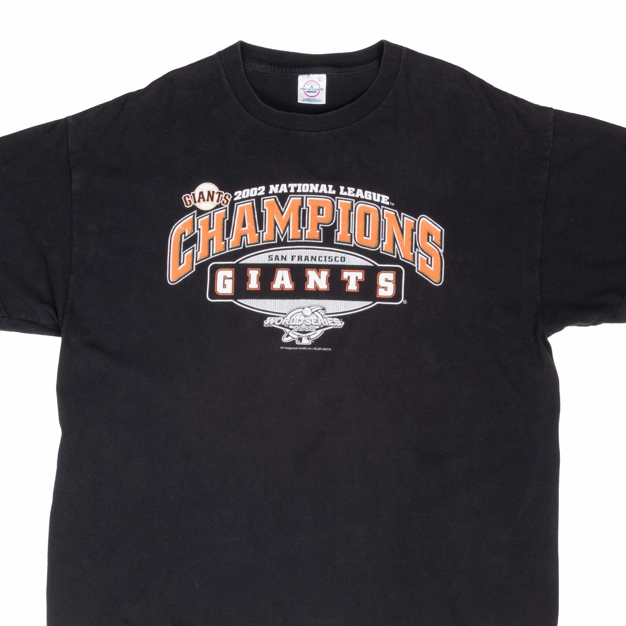VINTAGE MLB SAN FRANCISCO GIANTS WORLD SERIES 2002 TEE SHIRT XL