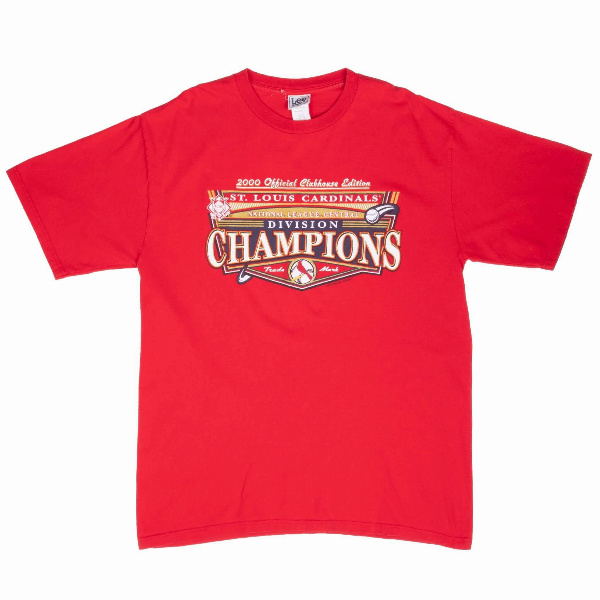 VINTAGE MLB ST LOUIS CARDINALS CHAMPIONS 2000 TEE SHIRT XL
