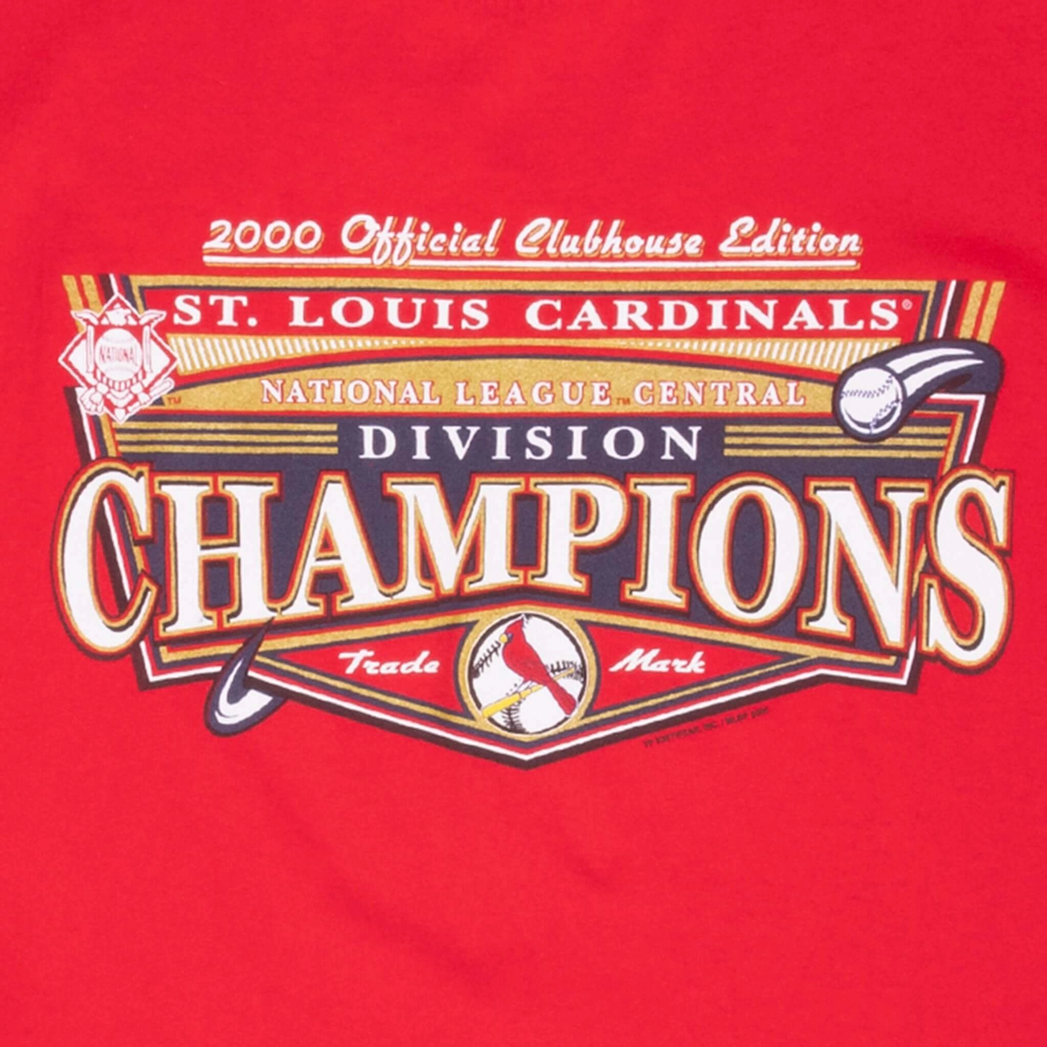 VINTAGE MLB ST LOUIS CARDINALS CHAMPIONS 2000 TEE SHIRT XL