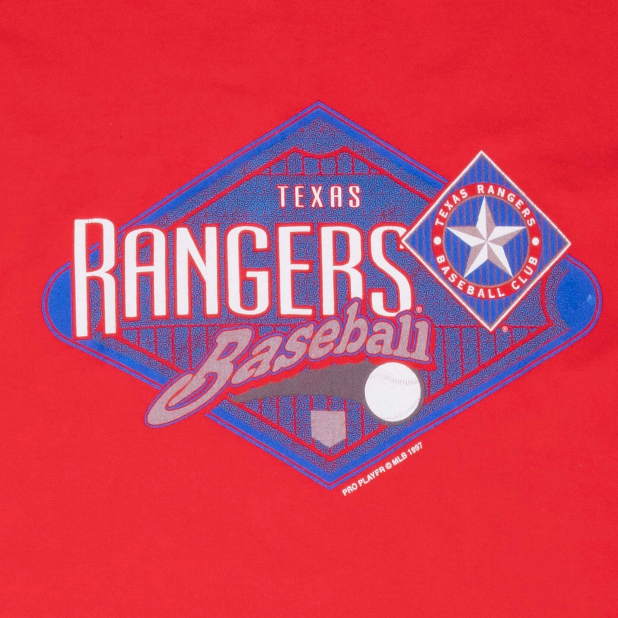 VINTAGE MLB TEXAS RANGERS 1997 TEE SHIRT 2XL MADE IN USA