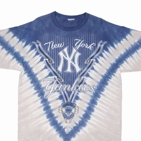 VINTAGE MLB TIE DYE NEW YORK NY YANKEES TEE SHIRT 1990S SIZE XL