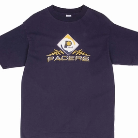 VINTAGE NBA INDIANA PACERS EMBROIDERED TEE SHIRT 1990S SIZE LARGE MADE IN USA