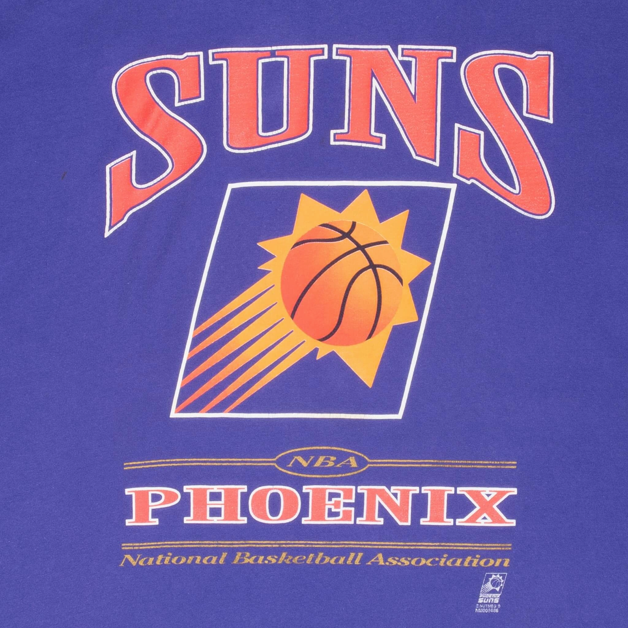 VINTAGE NBA PHOENIX SUNS 1990S PURPLE TEE SHIRT 2XL