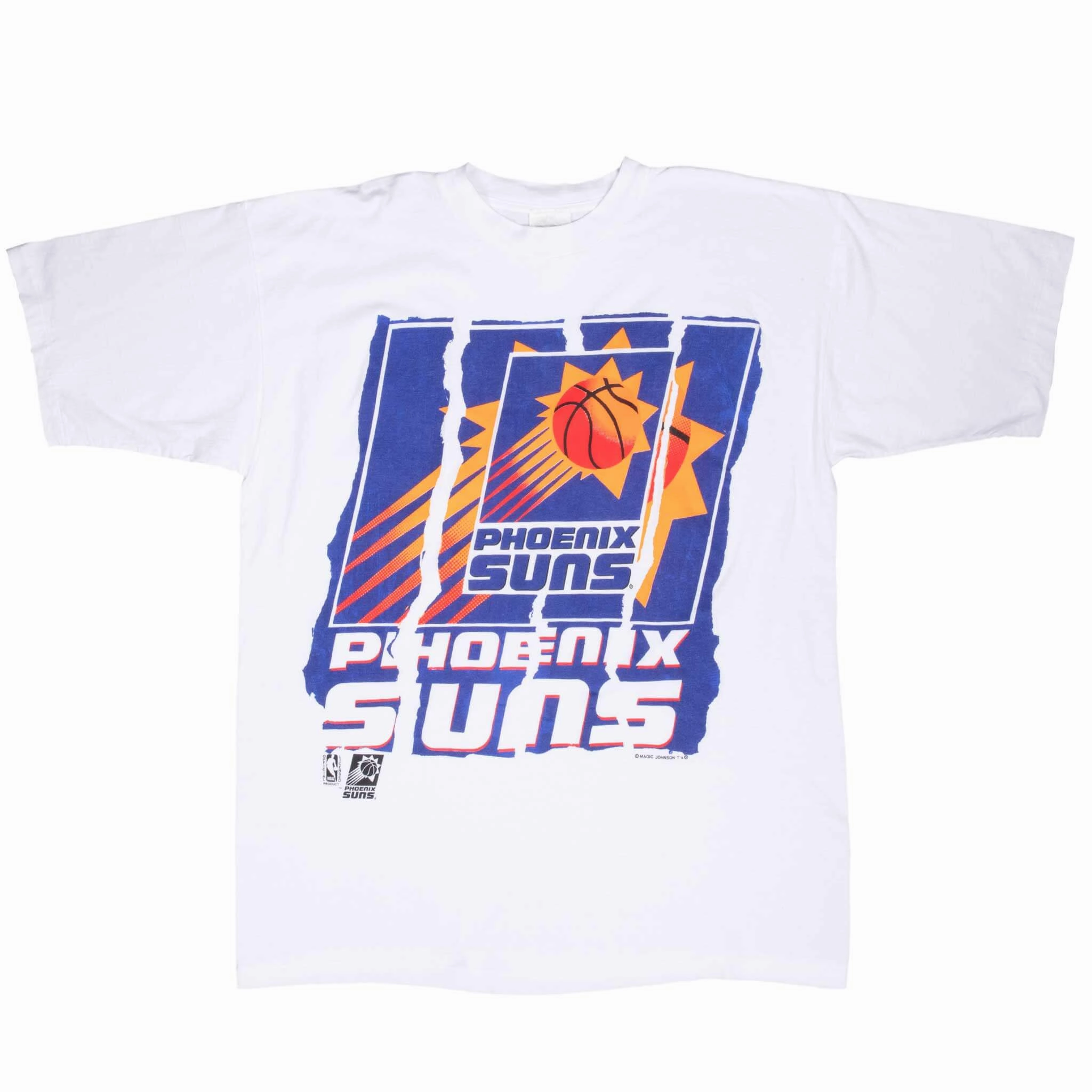 VINTAGE NBA PHOENIX SUNS 1990S WHITE TEE SHIRT XL