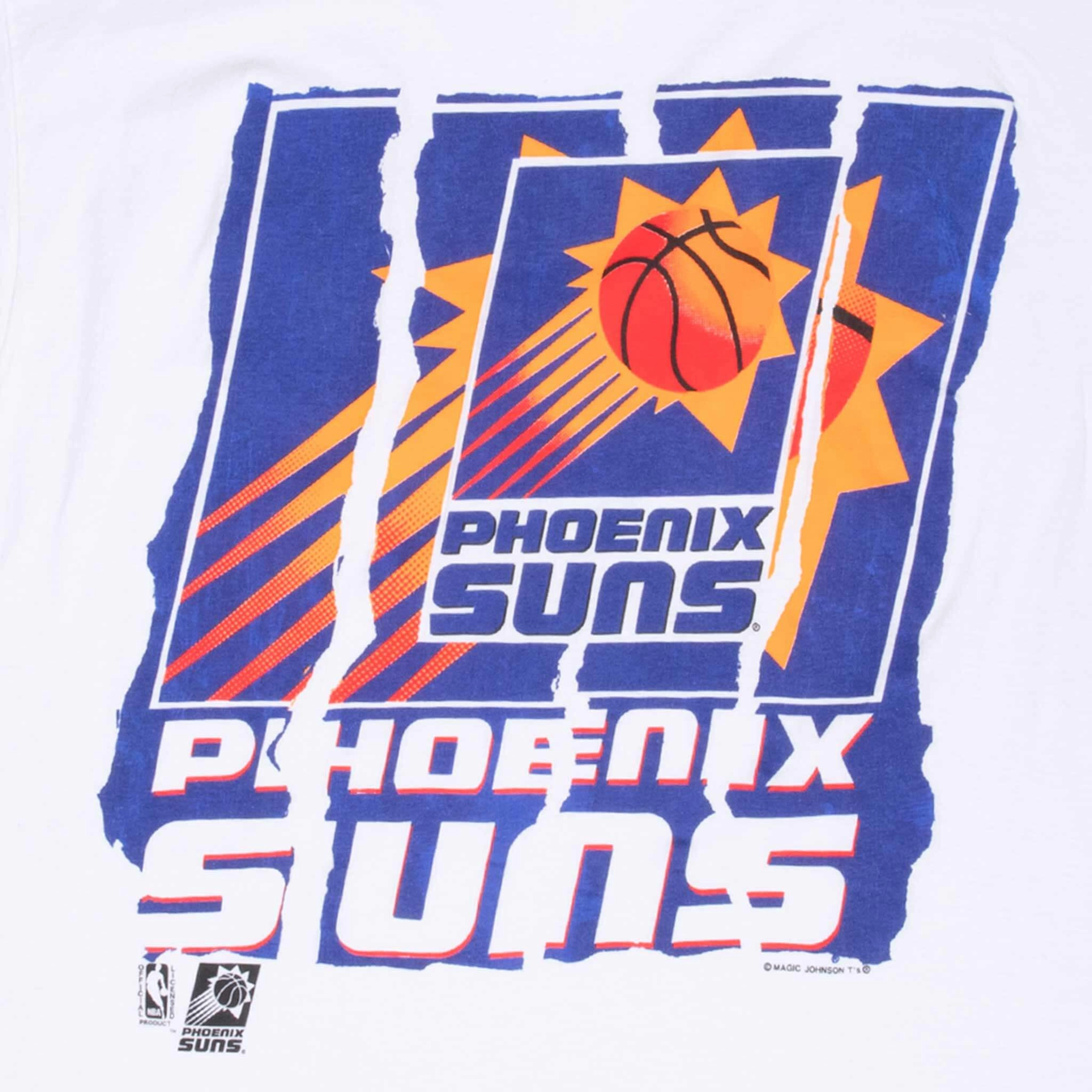 VINTAGE NBA PHOENIX SUNS 1990S WHITE TEE SHIRT XL
