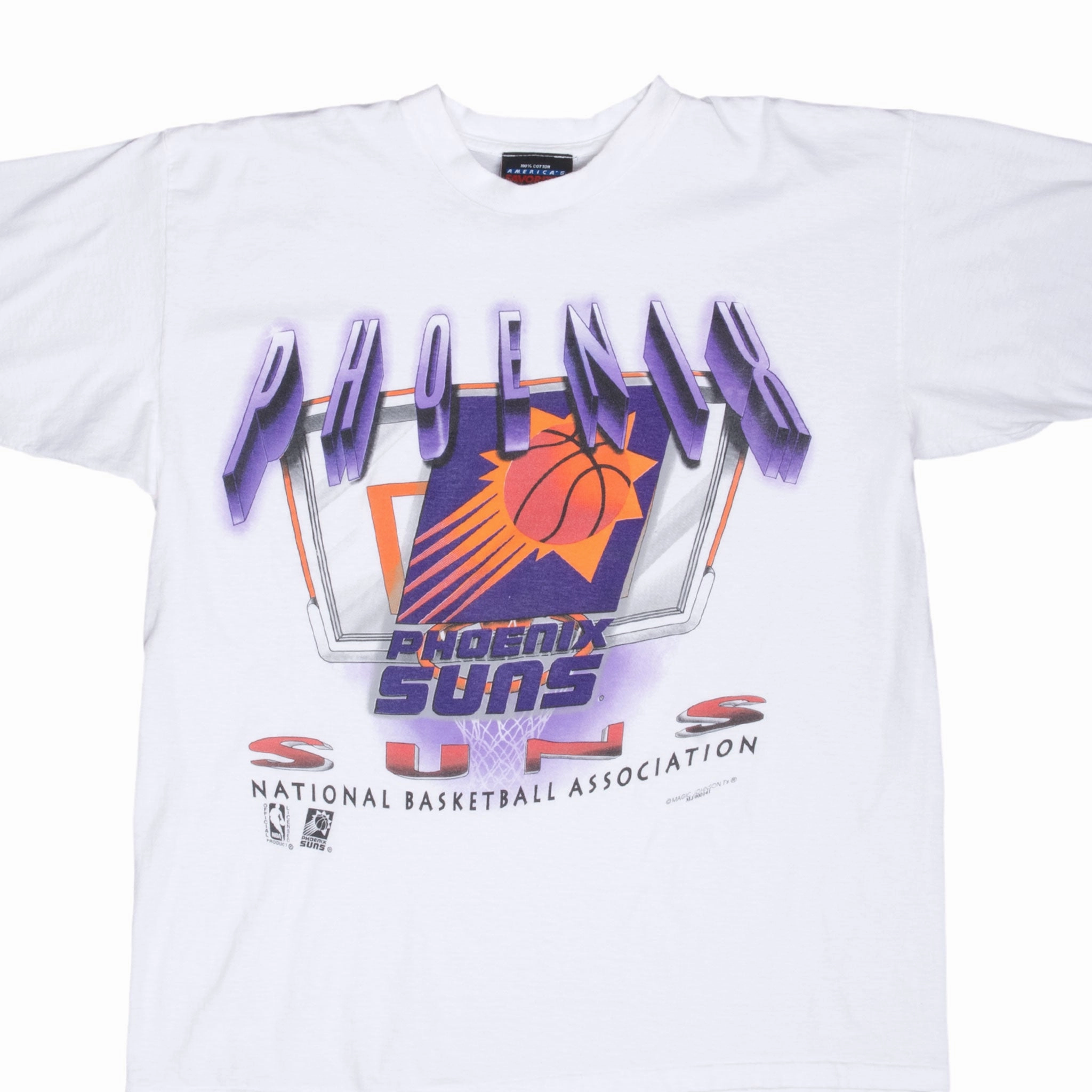 VINTAGE NBA PHOENIX SUNS 1990S WHITE TEE SHIRT XL
