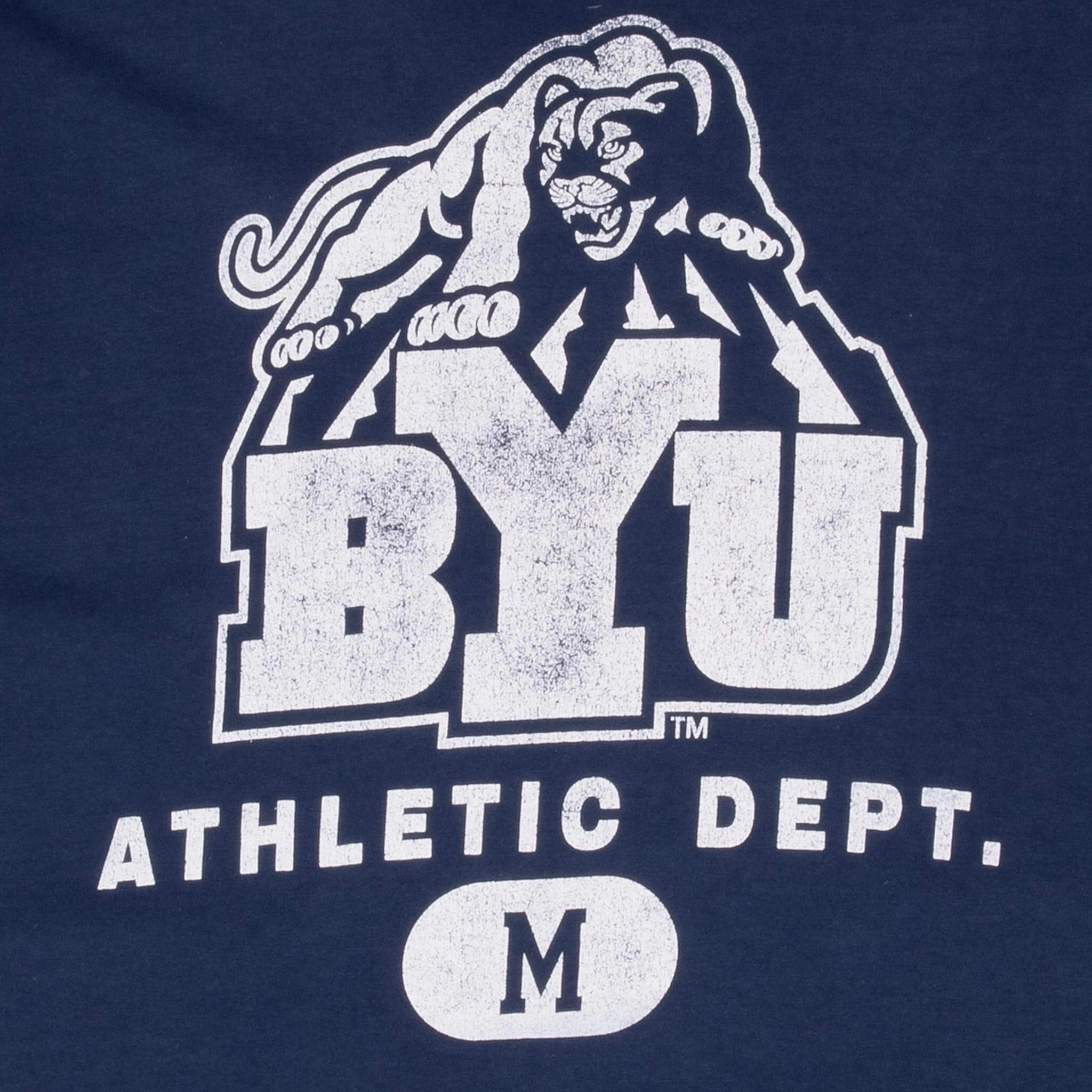 VINTAGE NCAA BYU COUGARS 1980S TEE SHIRT MEDIUM MADE IN USA