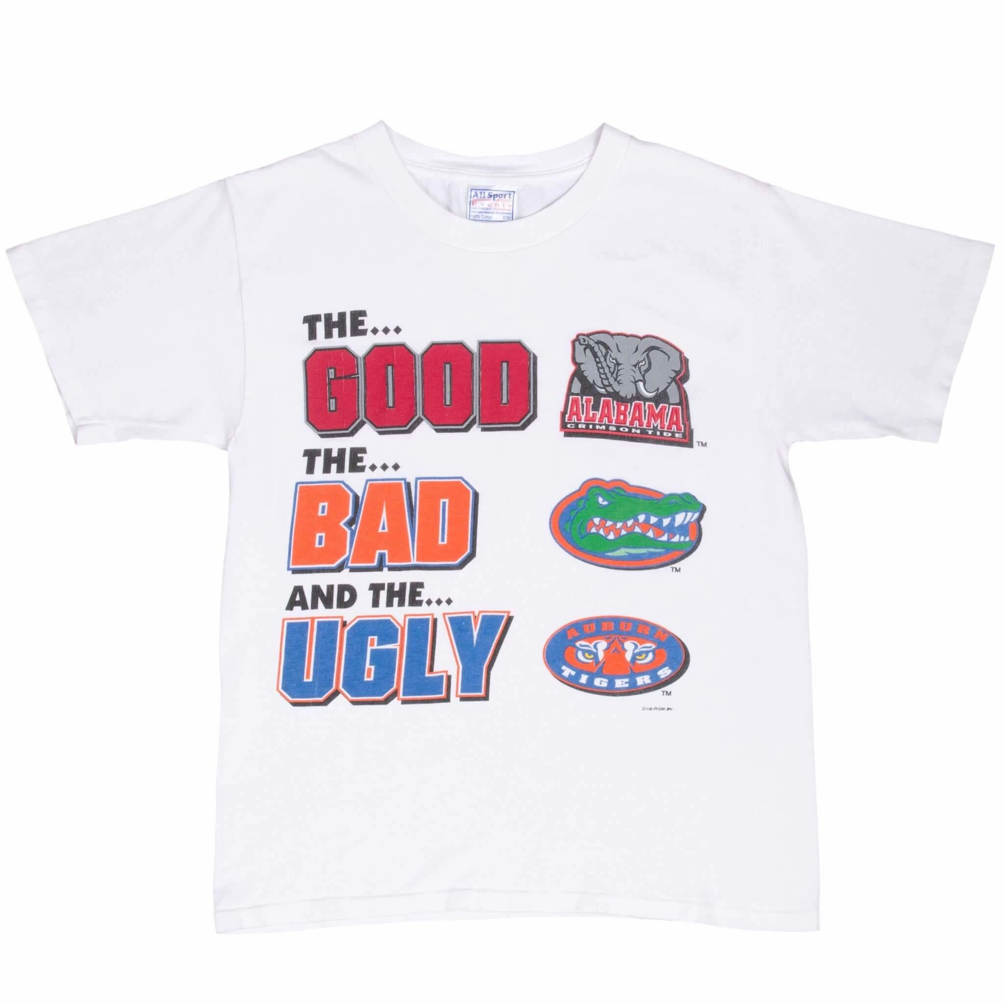 VINTAGE NCAA CRIMSON TIDE GATORS TIGERS 1990S TEE SHIRT SMALL