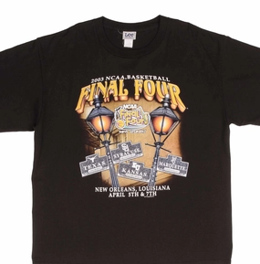 VINTAGE NCAA FINAL FOUR BASKETBALL NEW ORLEANS 2003 TEE SHIRT SIZE XL