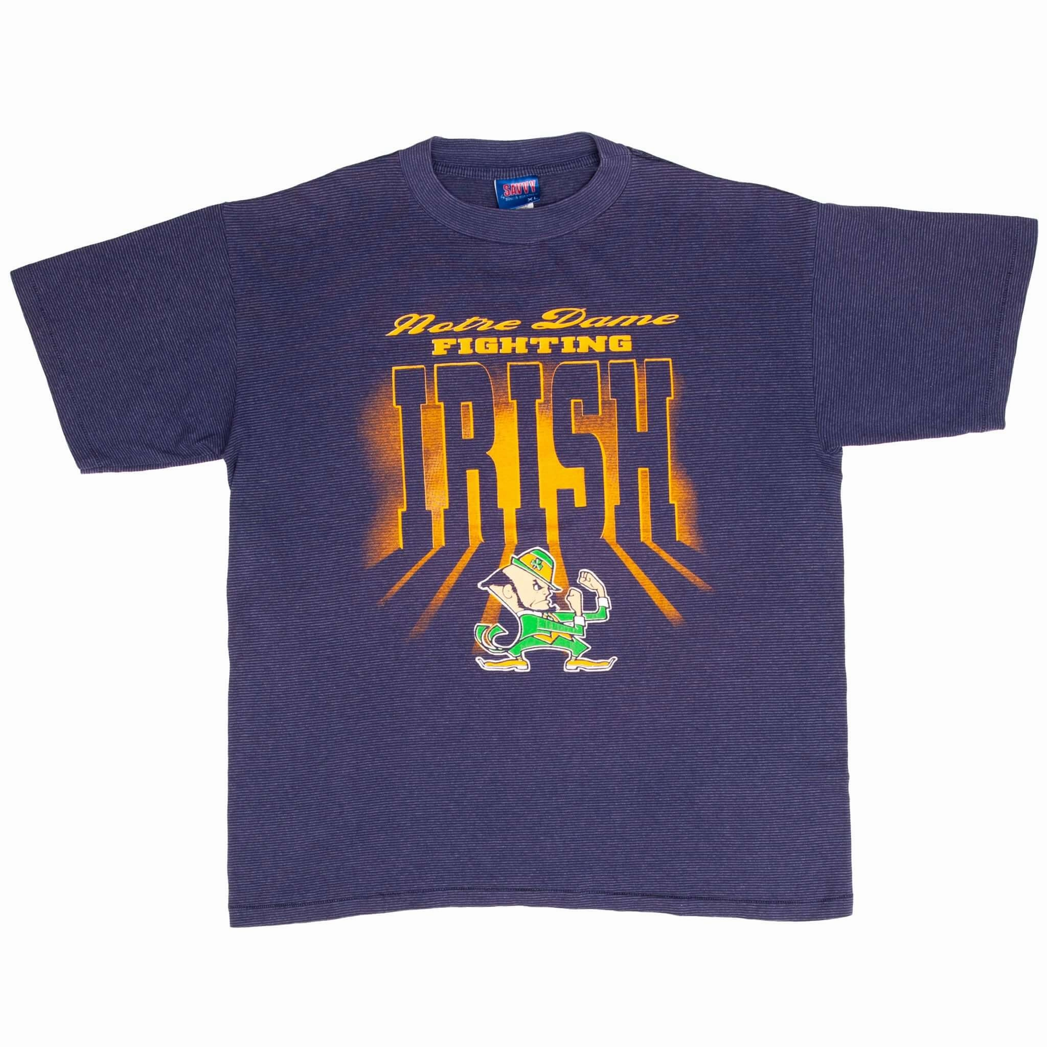 VINTAGE NCAA NOTRE DAME FIGHTING IRISH 1990S TEE SHIRT SIZE XL MADE IN USA