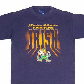VINTAGE NCAA NOTRE DAME FIGHTING IRISH 1990S TEE SHIRT SIZE XL MADE IN USA