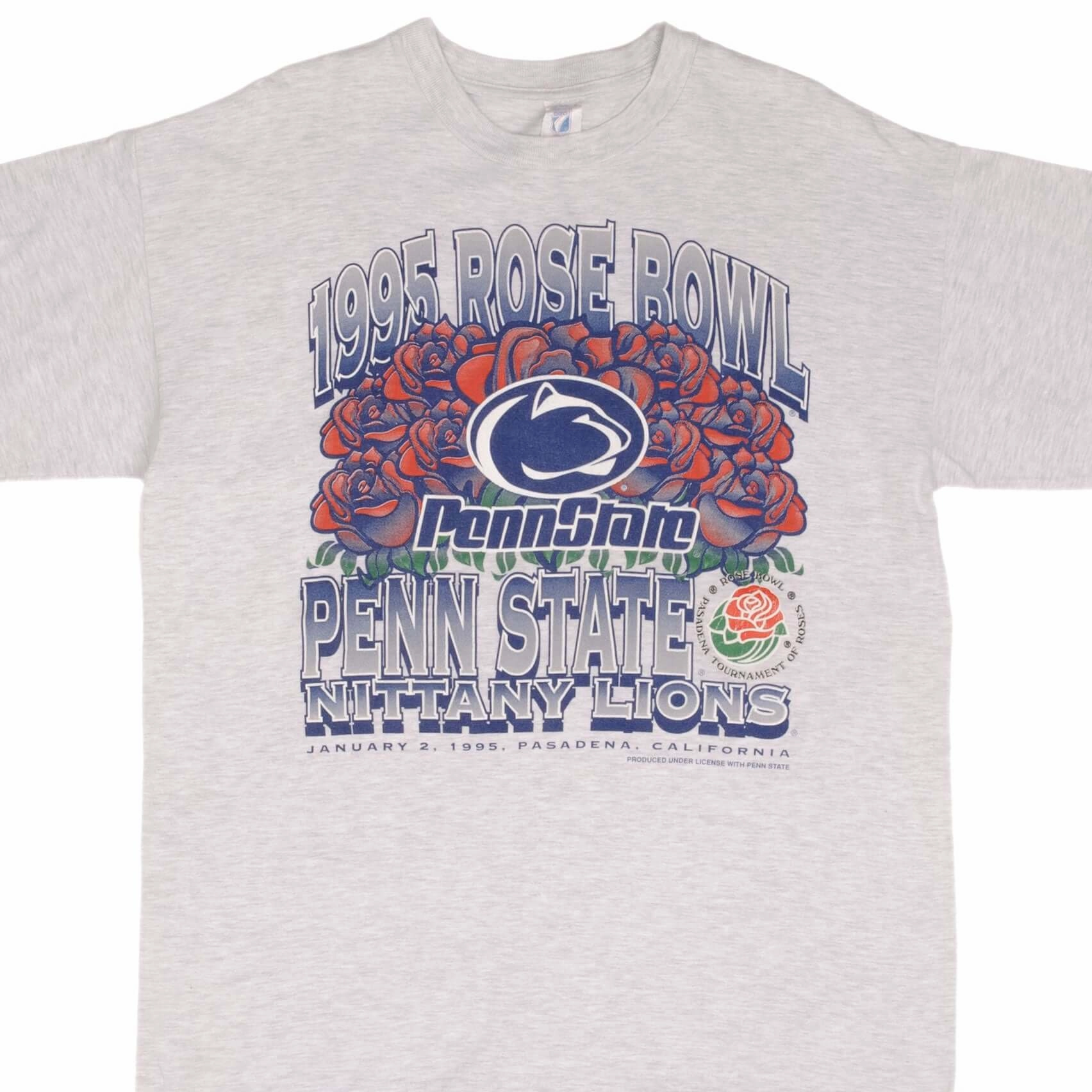 VINTAGE NCAA PENN STATE NITTANY LIONS ROSE BOWL 1995 TEE SHIRT XL MADE IN USA
