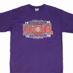 VINTAGE NCAA USC TROJANS VS NORTHWESTERN WILDCATS TEE SHIRT 1996 XL MADE IN USA