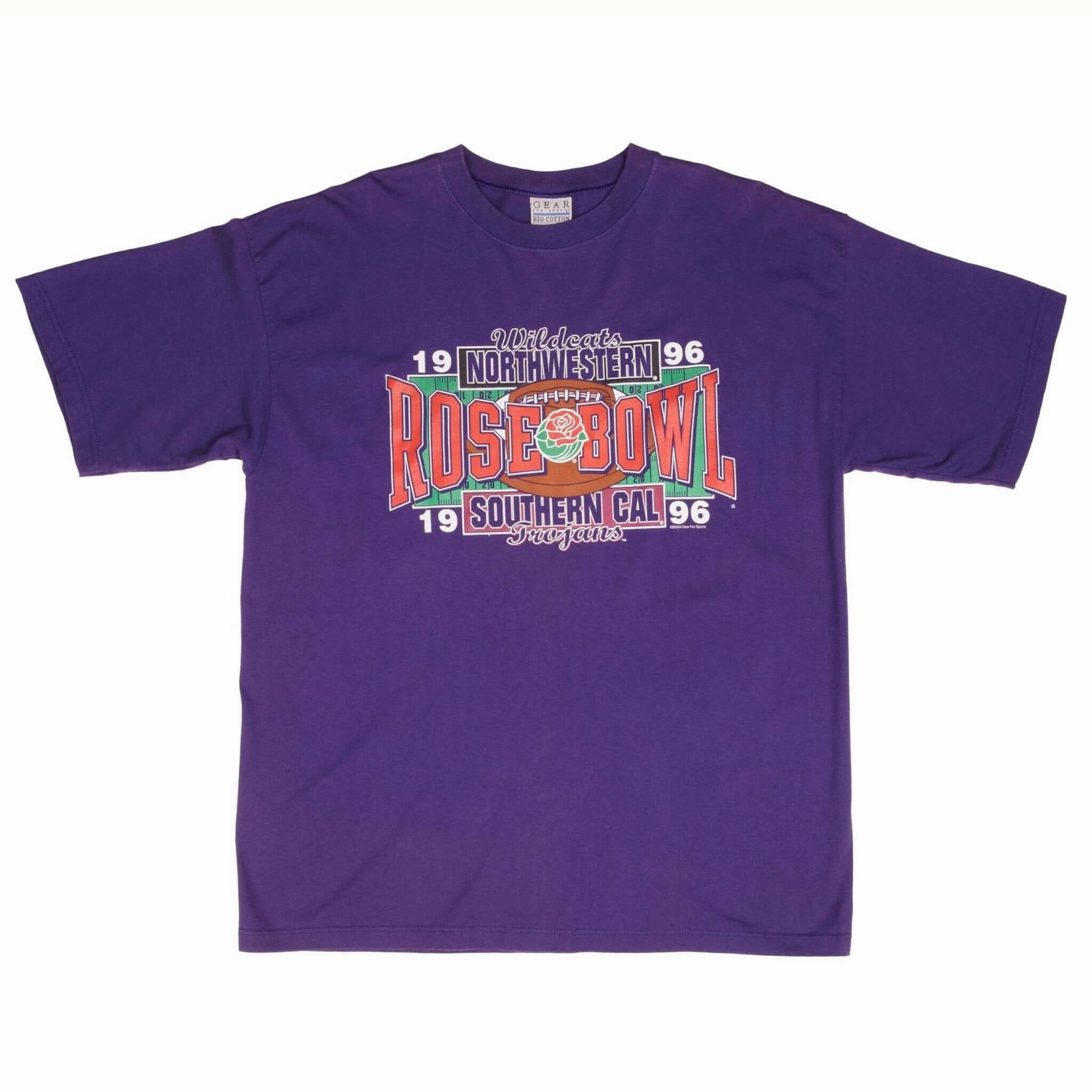 VINTAGE NCAA USC TROJANS VS NORTHWESTERN WILDCATS TEE SHIRT 1996 XL MADE IN USA