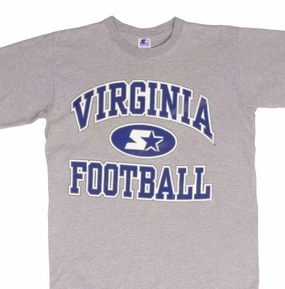 VINTAGE NCAA VIRGINIA CAVALIERS FOOTBALL 1990S TEE SHIRT MEDIUM MADE IN USA