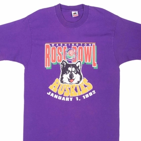 VINTAGE NCAA WASHINGTON HUSKIES ROSE BOWL 1992 TEE SHIRT MEDIUM MADE IN USA
