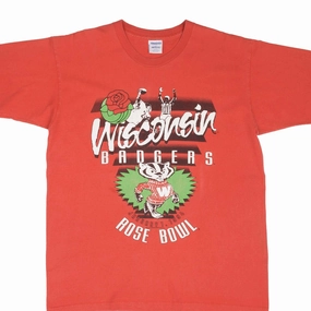 VINTAGE NCAA WISCONSIN BADGERS ROSE BOWL 1994 TEE SHIRT SIZE LARGE MADE IN USA