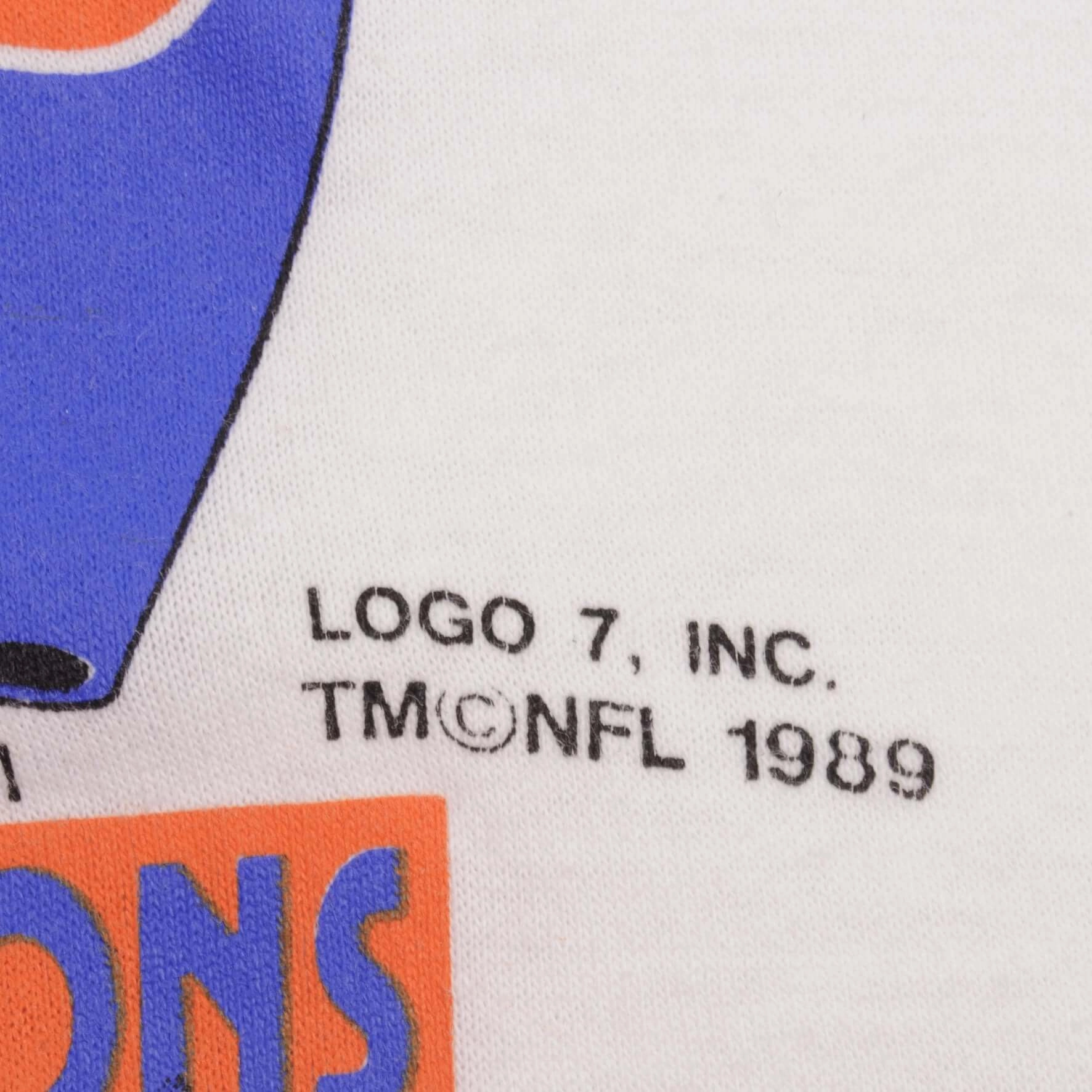 VINTAGE NFL 49ERS VS BRONCOS SUPERBOWL XXIV 1990 TEE SHIRT XL MADE IN USA
