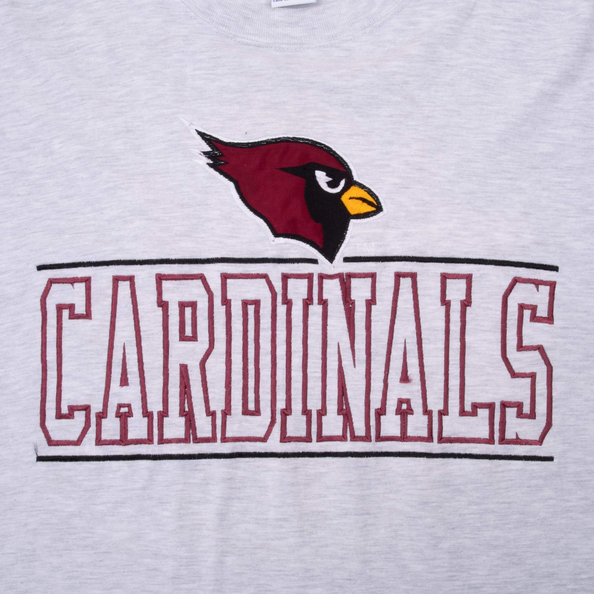 VINTAGE NFL ARIZONA CARDINALS 1990S GREY TEE SHIRT LARGE MADE IN USA