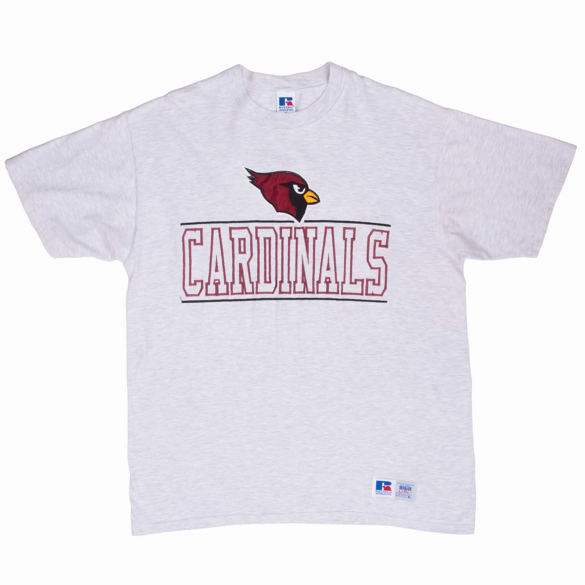 VINTAGE NFL ARIZONA CARDINALS 1990S GREY TEE SHIRT LARGE MADE IN USA
