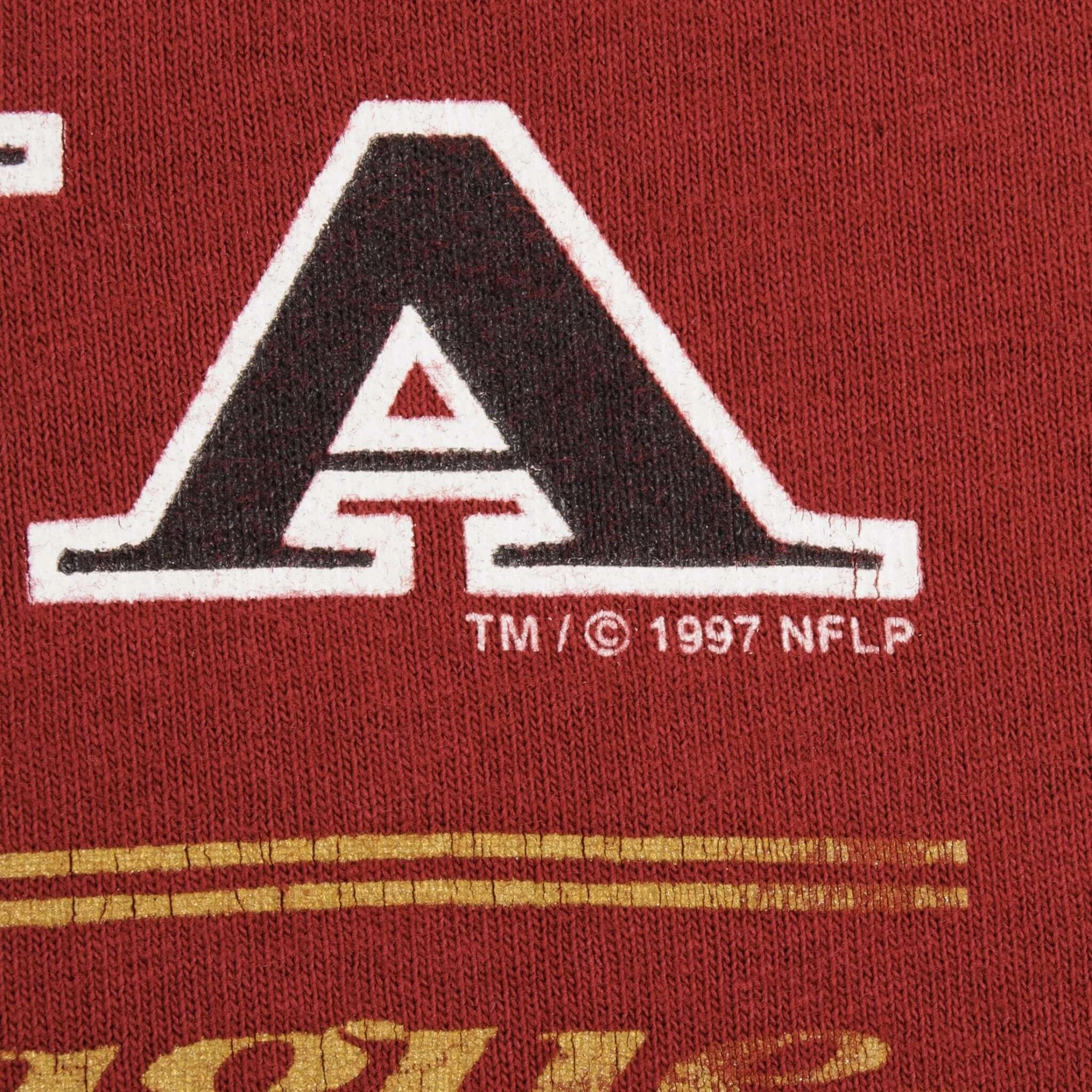 VINTAGE NFL ARIZONA CARDINALS 1997 RED TEE SHIRT SIZE LARGE