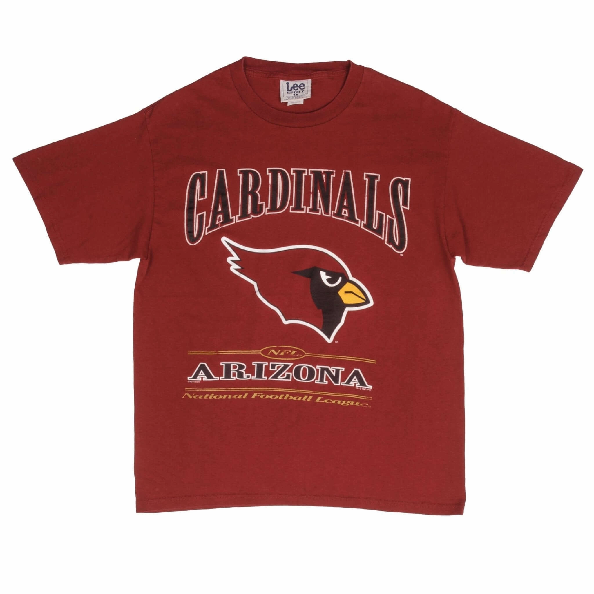 VINTAGE NFL ARIZONA CARDINALS 1997 RED TEE SHIRT SIZE LARGE